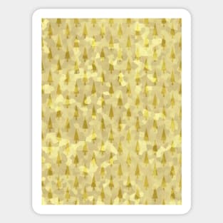 GOLD Christmas Trees Festive Season Sticker